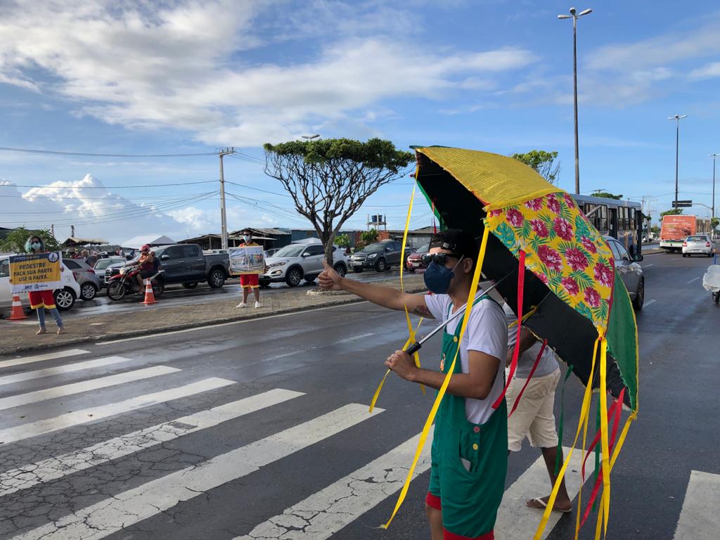 SMTT celebra Dia Internacional do Pedestre com ação educativa no Centro da cidade - SMTT Aracaju
